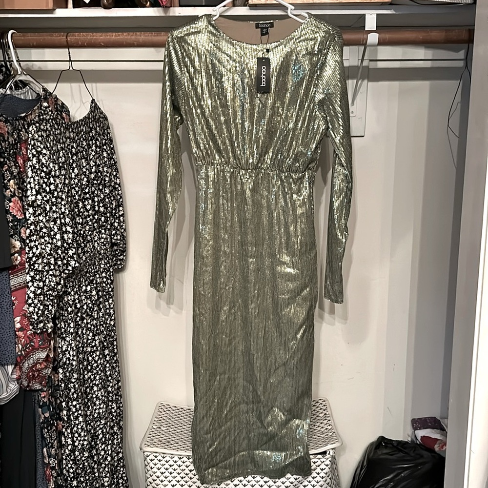 Midi Sequined Dress